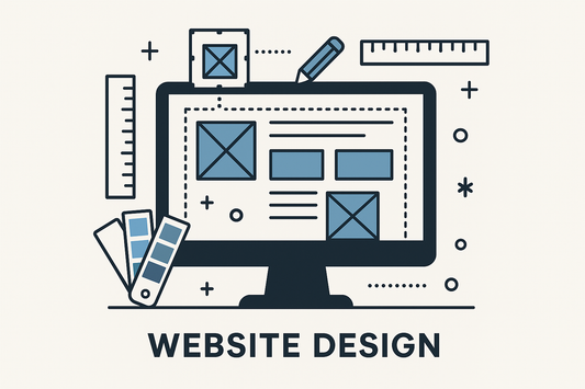 vector image representing website design